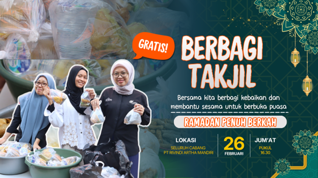PT Rivindi Artha Mandiri Gelar Kegiatan Berbagi Takjil: Wujud Kepedulian dan Kebersamaan di Bulan Ramadan